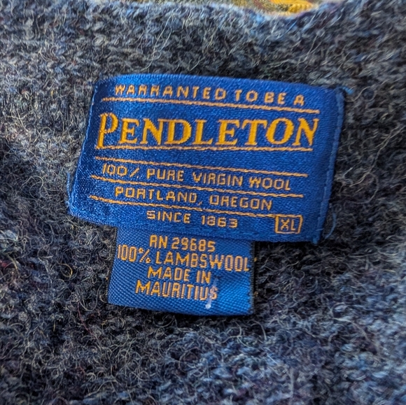 Pendleton Blue Cardigan Sweater XL - Picture 3 of 4